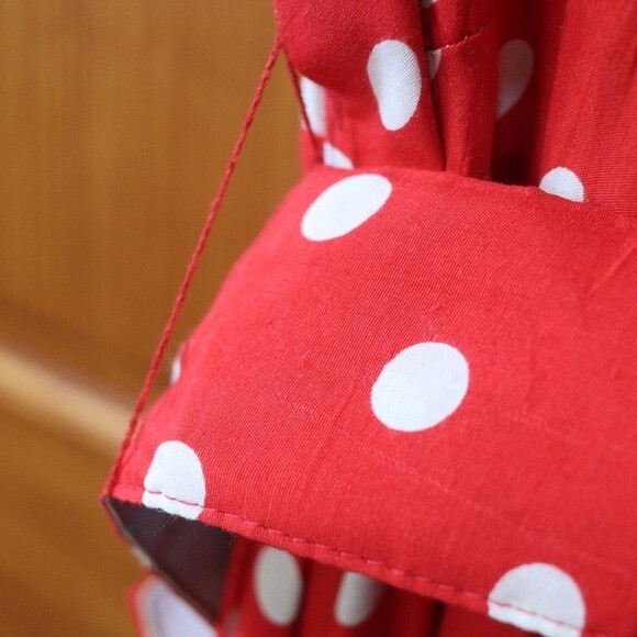 Studio LA Vintage Red & White Polka Dot Belted Pin Up Open Back Dress 10 - Picture 11 of 16